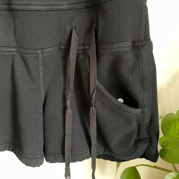 LULULEMON RARE Work It One Piece French Terry Hooded Romper Black 2 Jumpsuit - Picture 4 of 12